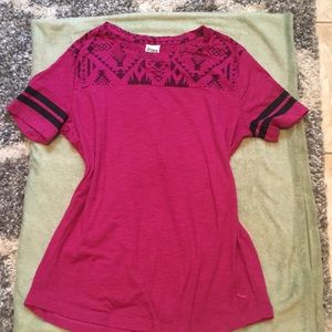 PINK Maroon pink top